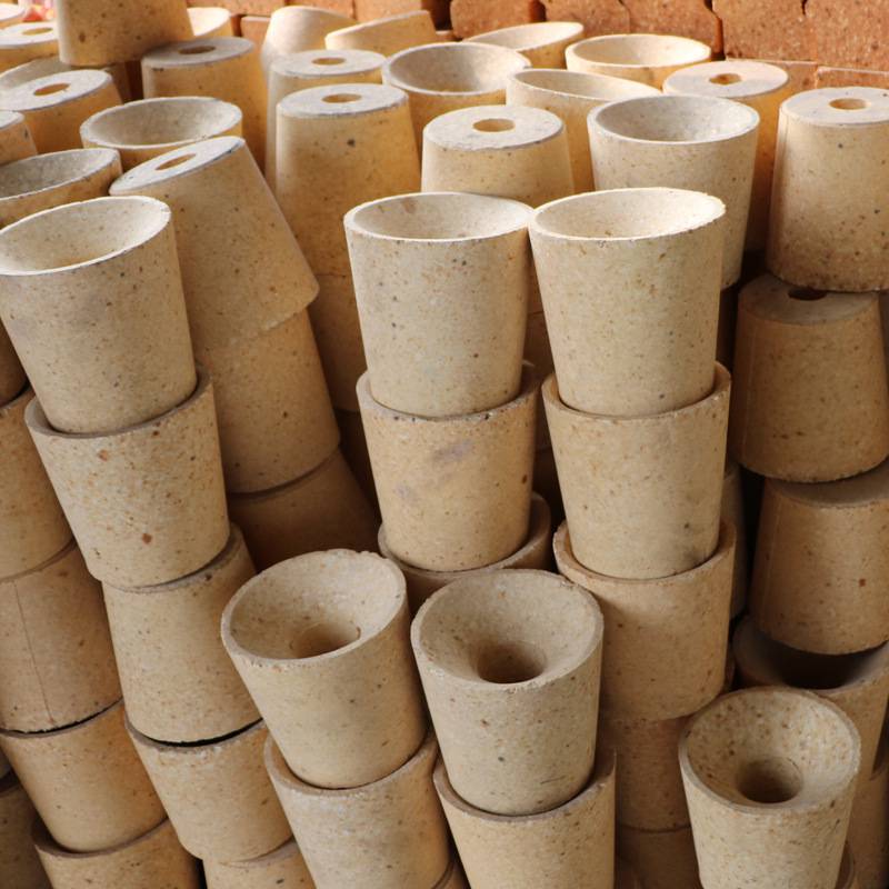 一级高铝流钢砖 斜筒砖 定制异型汤道砖高铝砖 郑州科威耐材厂家